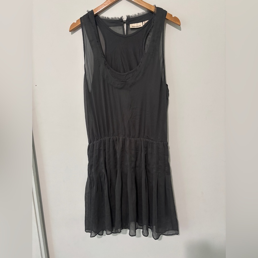 DKNY Black Sleeveless Mini Dress